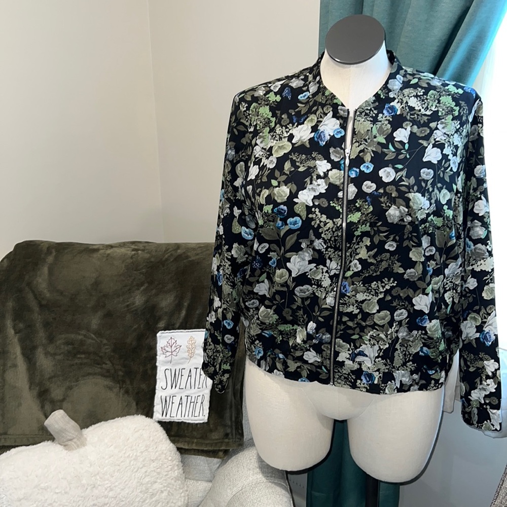 Christopher & Banks Petite Bomber Jacket